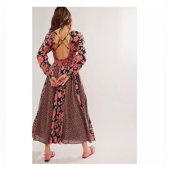 Free People A New Way Maxi Dress Size L - Picture 2 of 8